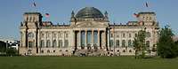 Das Reichstagsgebäude in Frontansicht