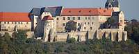 Blick auf das Schloss Neuenburg in Freyburg