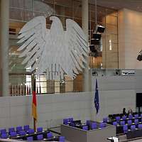 Bundesadler im Deutschen Bundestag