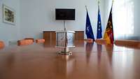 Empty conference room of the Defence Minister