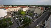 Aerial view of the building complex of the Federal Ministry of Defence in Berlin