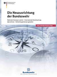 Deckblatt der Broschüre Die Neuausrichtung der Bundeswehr