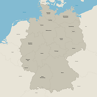 Alternativer Bildbeschreibungstext Ein Karte von Deutschland