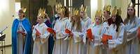 Sternsinger beim Vortragen