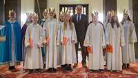 Grübel empfängt die Sternsinger