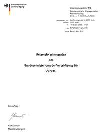 Ressortforschungsplan BMVg 2020