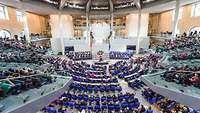 Plenarsaal im Bundestag