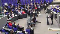 Tauber im Bundestag