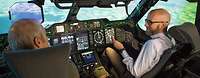 Tauber im Simulator des A400M