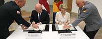 Izoria und von der Leyen unterzeichnen Vereinbarung