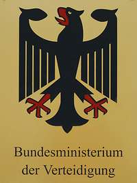 BMVg Schild mit Bundesadler