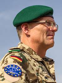 Ein Bundeswehrsoldat im Porträt
