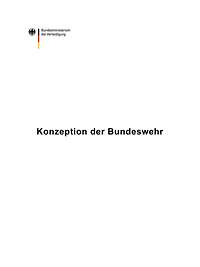 Titelbild der Publikation „Konzeption der Bundeswehr“