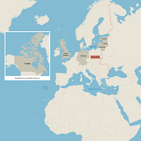 Alternative image description A map showing Europe, Canada and the Eastern Flank.