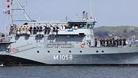 Auslaufen Minenjagdboot Fulda