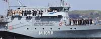 Auslaufen Minenjagdboot Fulda