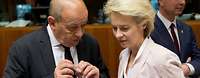 Le Drian und von der Leyen im Gespräch